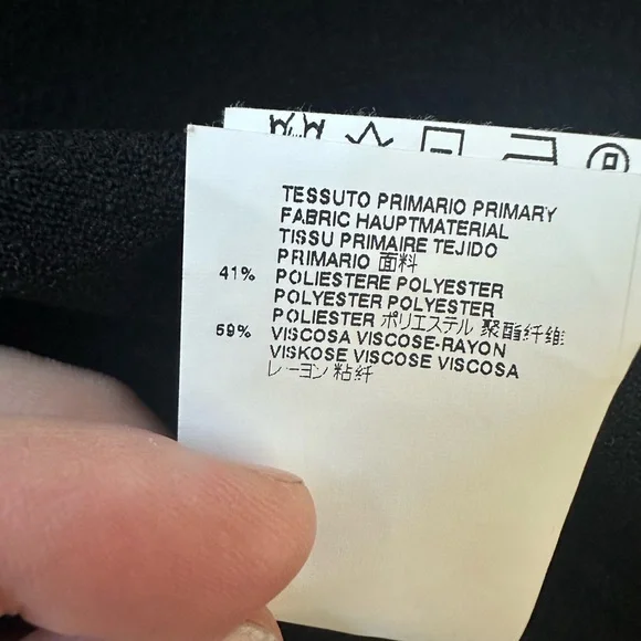 Dsquared2 Black White Piped Fit & Flare Dress Sz S Made in Italy - Picture 15 of 15